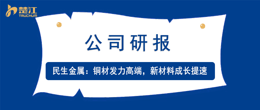 AG贵宾会研报：【民生金属】铜材发力高端，新质料生长提速